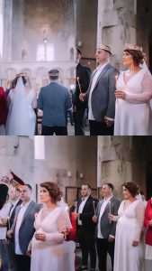 ახალი კადრები ნანუკა გულუას და კახა კაშიას ქორწილიდან