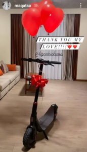 "მადლობა ჩემო სიყვარულო" - რა აჩუქა ლიზა ჩიჩუამ ირაკლი მაქაცარიას?