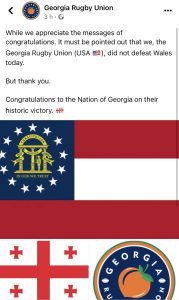 ამერიკის შტატი ჯორჯია ამბობს, რომ მათ არ მოუგიათ უელსთან