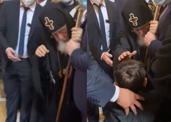 (VIDEO) “მიყვარხარ პატრიარქო…” – ბავშვმა ხარების დღესასწაულზე პატრიარქს მიმართა