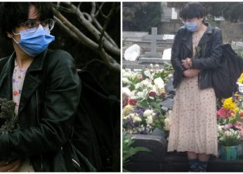 “ის არ იყო ჩვეულებრივი ადამიანი” – ვინ არის გურამ დოჩანაშვილის საფლავთან მდგომი გოგონა