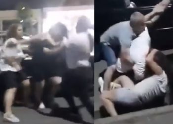 (VIDEO) გოგოების სასტიკი ჩხუბი ქუთაისში, შუა ქუჩაში