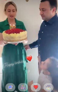 (ფოტო) ირაკლი ღარიბაშვილი იუბილარია - მეუღლის მილოცვა პრემიერს