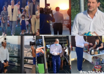 (ვიდეო) “დილის 5 საათიდან მზის ამოსვლას ველოდებით” – ნახეთ, როგორ იღებდნენ კახა კალაძის წინასაარჩევნო კლიპს