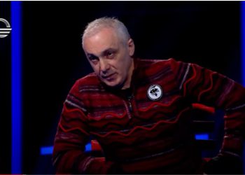 “შეგირცხვათ ნამუსი! გაუმაძღარ, ხარბ მუცელს სალაფავი მოაკლდებოდა? ხომ ხართ გინების ღირსი? ხო და აი, თქვენი გამზრდელი …” – ვის მიმართავს თამაზ ელიზბარაშვილი