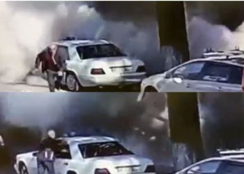 (ვიდეო) შემზარავი კადრები – როგორ ჩამოინგრა 26 მაისის ქუჩაზე კორპუსის ნაწილი