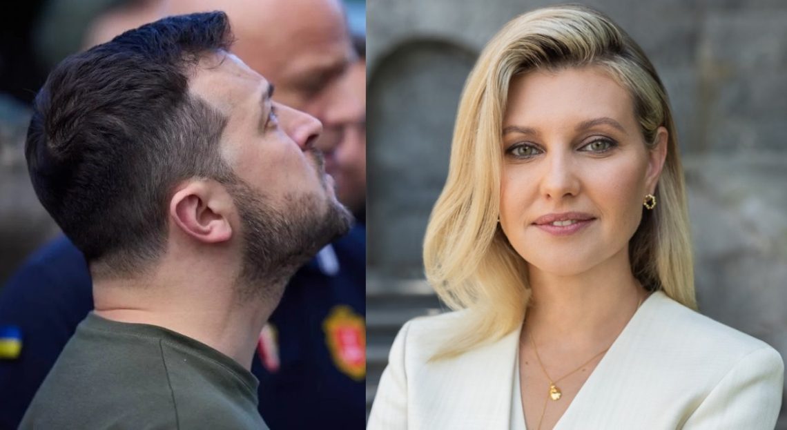 “ჩემი ცოლის ნახვა მინდოდა” – ინტერვიუს დროს, ზელენსკიმ მოულოდნელად პირველ ლედის მიაკითხა