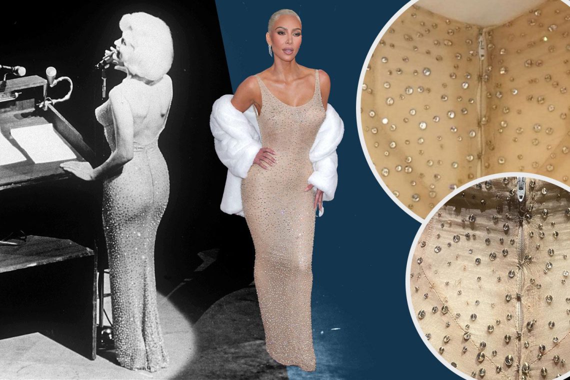 კიმ კარდაშიანს მერილინ მონროს კაბის დაზიანებაში ადანაშაულებენ