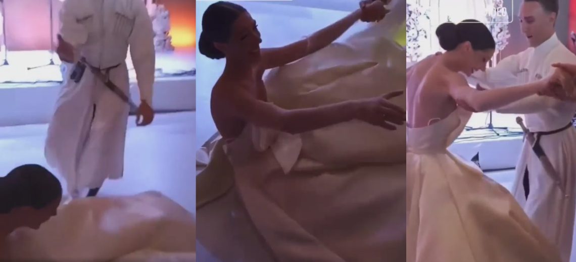 ლიზა ჩიჩუა საკუთარ ქორწილში ქართულის ცეკვივას წაიქცა