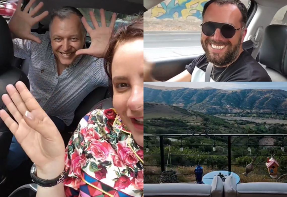 🎥VIDEO: ია ფარულავა და გიორგი ფხაკაძე მამა პეტრე კოლხს ერთაწმინდაში ესტუმრნენ