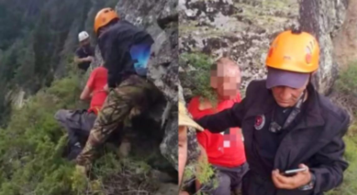 როგორ გადაარჩინეს მესტიაში მაშველებმა 70 წლის უცხოელი, რომელმაც 2 დღე კლდეში გაატარა