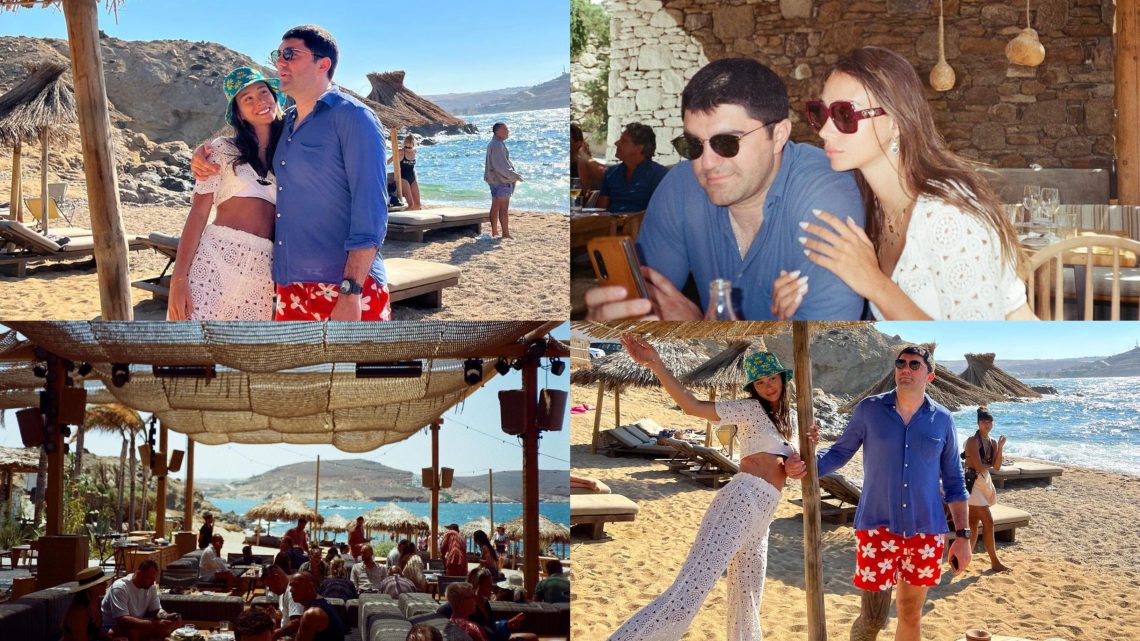 მილიონერი თოშა ქებურია და მისი ცოლი მიკონოსზე ისვენებენ