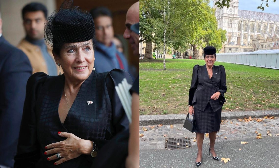 რას წერს დიზაინერი, რომელმაც სალომე ზურაბიშვილი ელისაბედ II-ის დაკრძალვის ცერემონიისთვის შემოსა