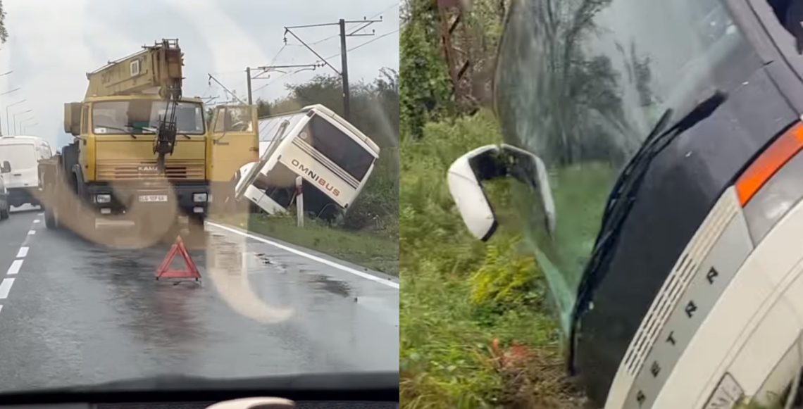 🎥ვიდეო: თბილისი-ზუგდიდის ავტობუსი გზიდან გადავარდა