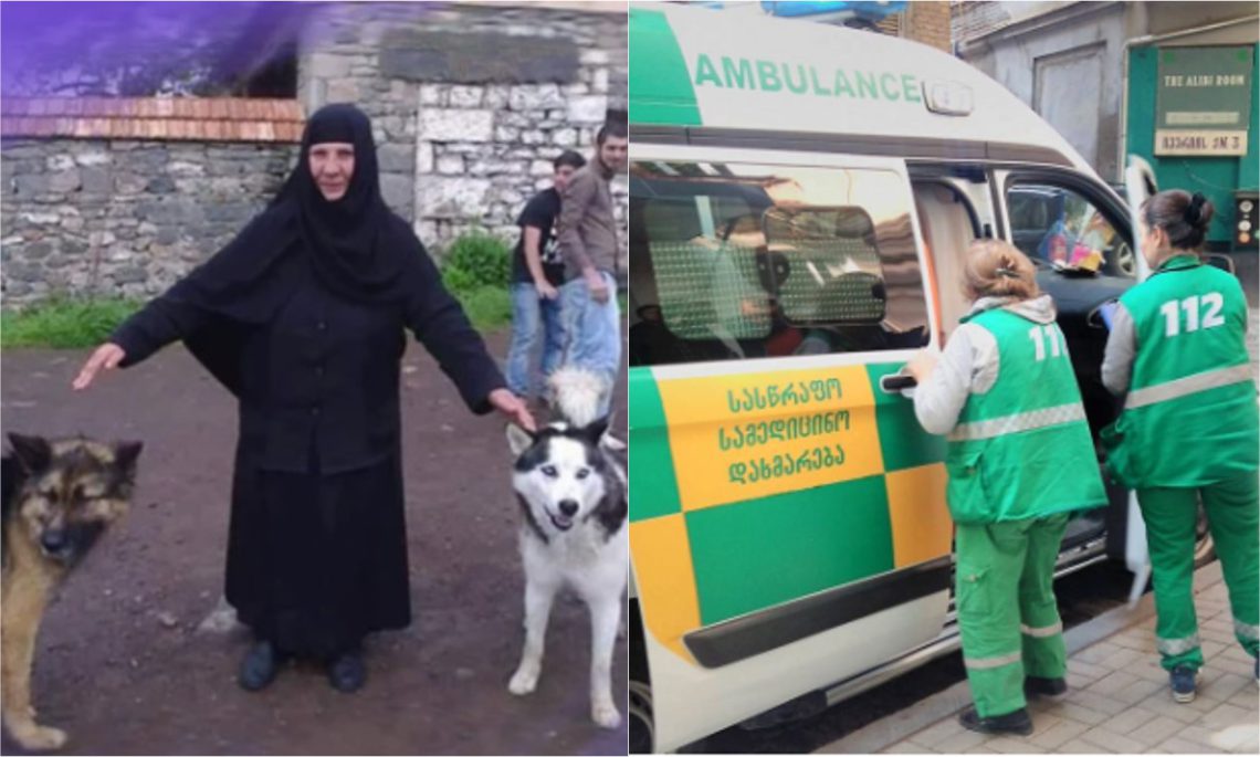 მონაზონი, რომელზეც იძალადეს, რეანომობილით თბილისში გადმოჰყავთ – 70 წლის დედაოს მგდომარეობა მძიმეა