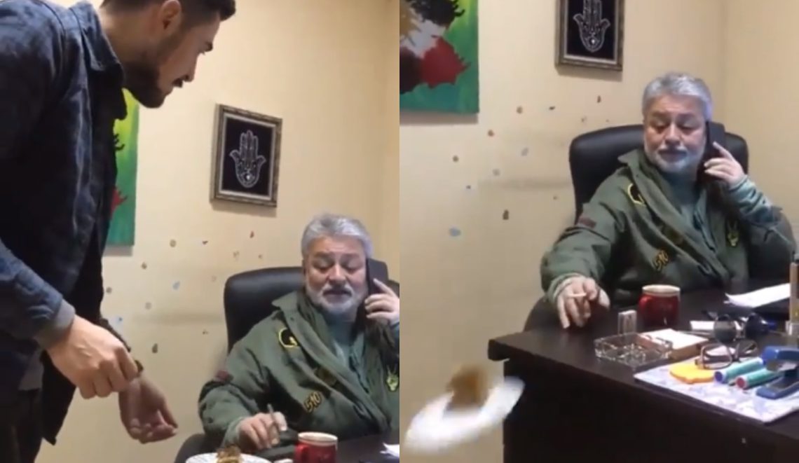 ვიდეო: გია ჯაჯანიძემ თანამშრომელს თეფში ესროლა