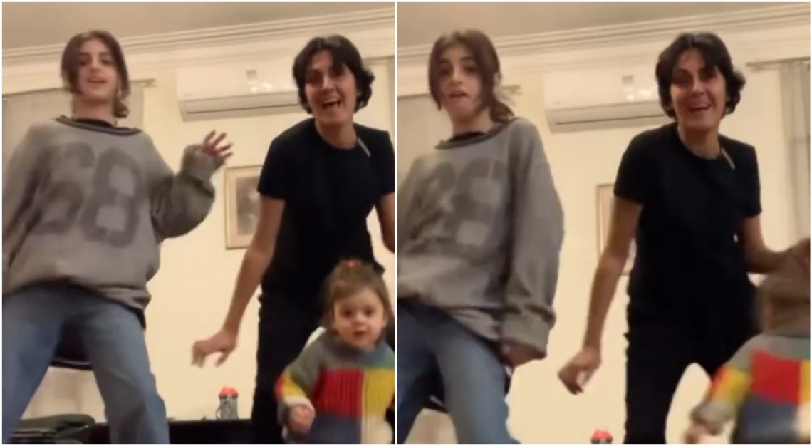 VIDEO: როგორ ერთობა გიორგი მახარაძის დედა შვილიშვილებთან ერთად