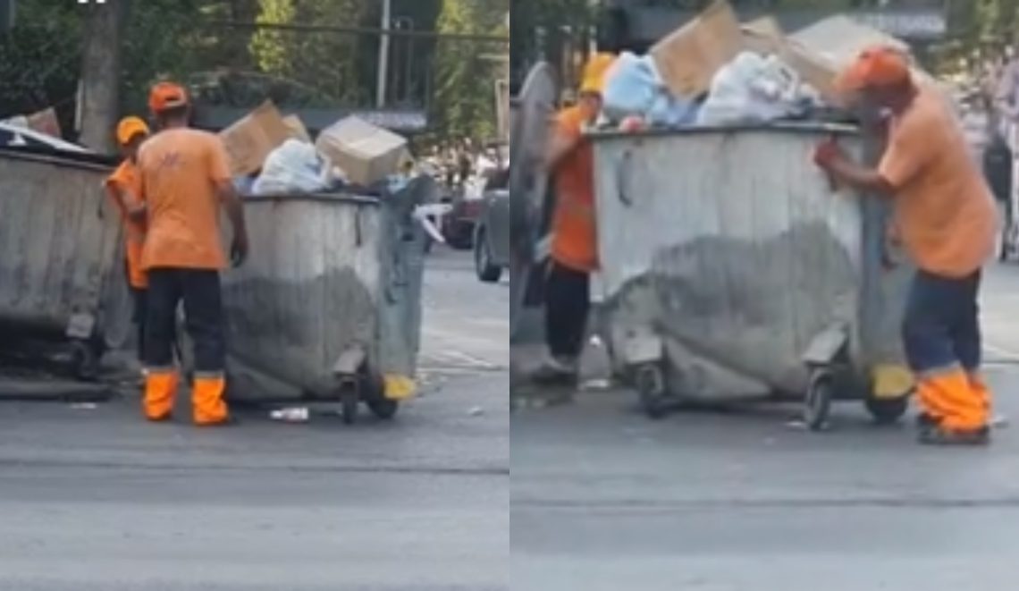 ვიდეო: ასე ეზიდებიან, საწყლები უბორბლო ურნებს, არ გეცოდებათ დასუფთავების თანამშრომლები?