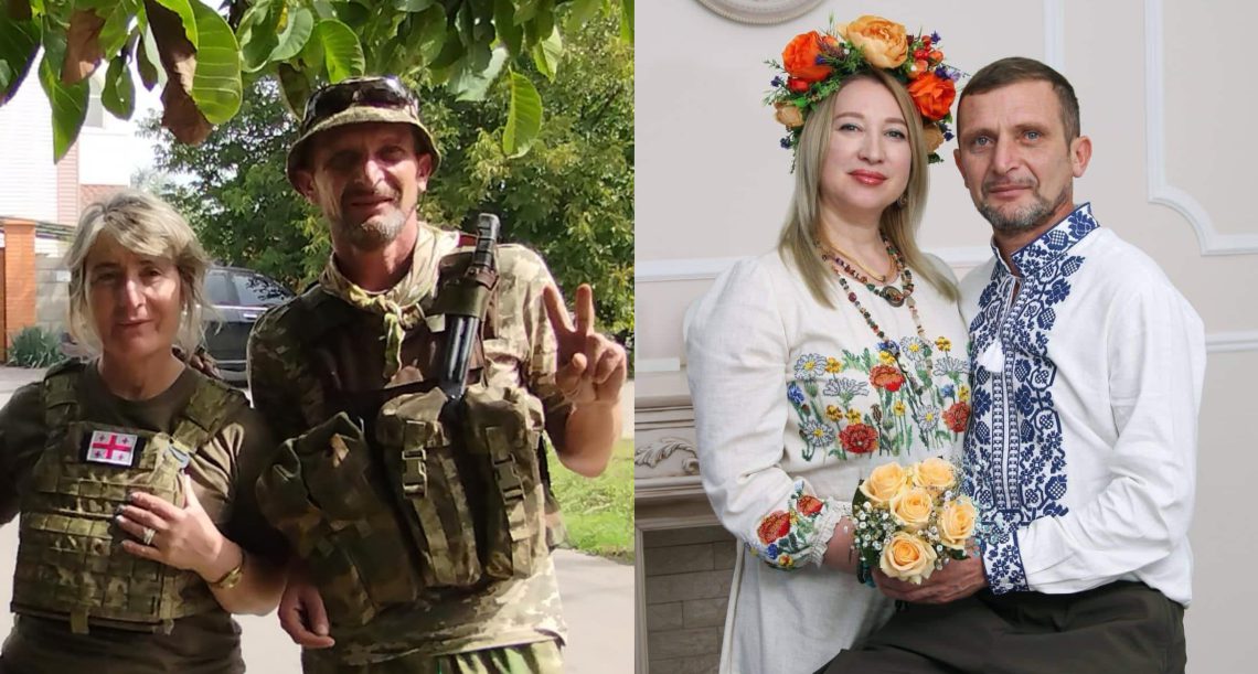 ქართველმა მებრძოლმა ომში გაცნობილ უკრაინელზე რუსული რაკეტების ქვეშ იქორწინა