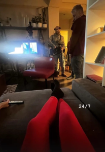 რუსკა ქარქაშაძე „ხელოვნური სუნთქვის“ გადასაღები მოედნიდან ფოტოებს აქვეყნებს