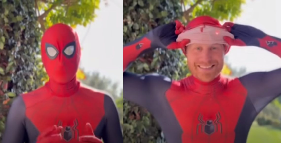 🎥 სპაიდერმენის ფორმაში გამოწყობილი პრინცი ჰარის საშობაო მილოცვა