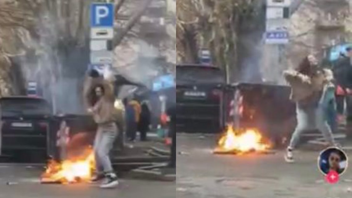 🎥ვიდეო: თბილისში ურნასთან დანთებულ ცეცხლთან მოცეკვავე გოგო ინტერნეტს იპყრობს