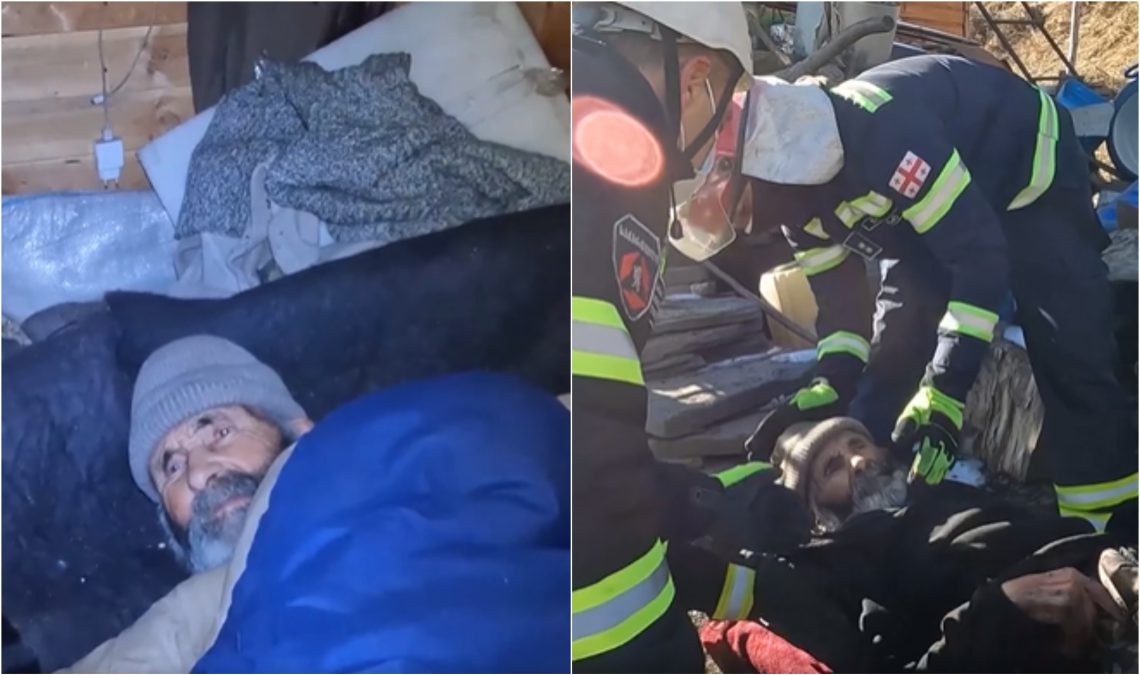 ვიდეო: მიხა პაპა ხევსურეთიდან მაშველებმა ჩამოიყვანეს- ემოციური კადრები, როგორ ვერ ტოვებდა საკუთარ სახლს მოხუცი