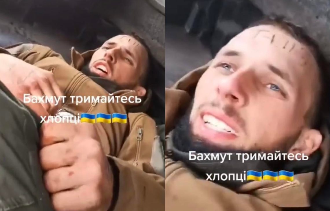 “მალე მამა გავხდები, სიკვდილს არ ვაპირებ!…” – დაჭრილი უკრაინელი მეომარი ბახმუტიდან ევაკუაციის დროს, სიმწრისგან ‘ჩერვონა კალინას” მღერის…