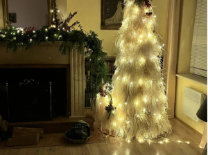 📷ნახეთ, როგორი ნაძვის ხე დადგა სალომე ზურაბიშვილმა ორბელიანების სასახლეში