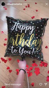 PHOTO: ასე ემოციურად ულოცავს ნინი ქარსელაძე მილიონერ მეუღლეს დაბადების დღეს