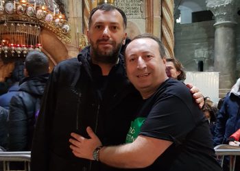 PHOTO: პეტრე კოლხი და დათო ლიკლიკაძე ახალ წელს იერუსალიმში აღნიშნავენ