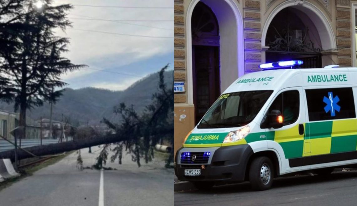 ლანჩხუთში ძლიერმა ქარმა ადამიანი მოკლა