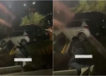 🎥ქუთაისში ქარისგან წაქცეულ ჩასარიცხ აპარატებში, მოქალაქეები თანხას დაწოლილი რიცხავენ – სახალისო ვიდეო