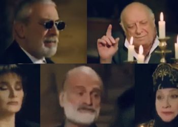 1998 წელს ჩაწერილი უნიკალური ვიდეო არქივიდან – კახი კავსაძე, ბუბა კიკაბიძე, სოფიკო ჭიაურელი, კოტე მახარაძე და ია ნინიძე ერთ მაგიდასთან სხედან და მღერიან