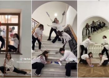 VIDEO: თბილისის პირველი კლასიკური გიმნაზიის დირექტორი სახალისო ვიდეოს ავრცელებს