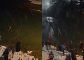 🎥ნათლისღება გურიაში- კადრებმა ინტერნეტში მილიონობით ადამიანი აღაფრთოვანა