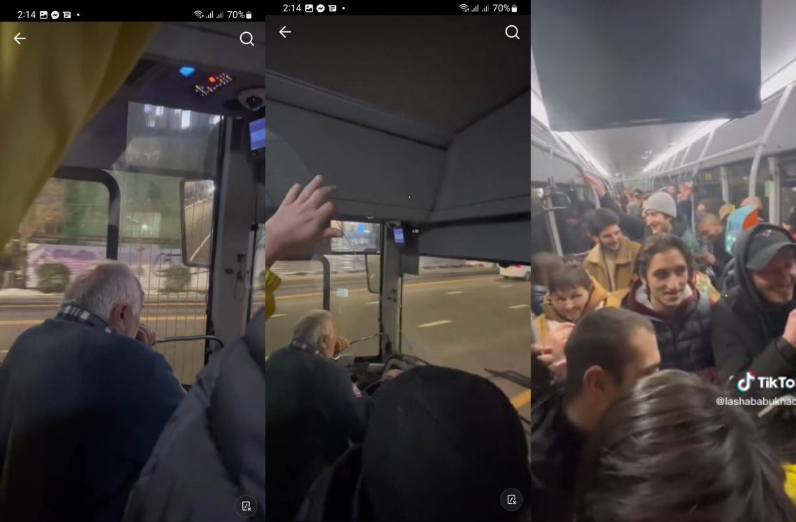 🎥 ვიდეო: საქართველოს გაუმარ – ჯოოოს!!- პატრიოტი ავტობუსის მძღოლის ვიდეო თბილისდან ინტერნეტს აფეთქებს