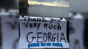 “დიდი მადლობა, საქართველო” - კვარას თამაშით აღფრთოვანებული იტალიელების ბანერი