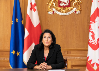 სალომე ზურაბიშვილი თოვლიდან ფოტოს აქვეყნებს