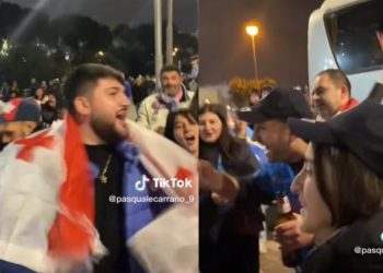 🎥 ვიდეო: „2008 წელს ომში მქონდა ეს დროშა, ვერ მივცემ“ – კვარას გულშემატკივარს იტალიაში ქართული დროშა აჩუქეს