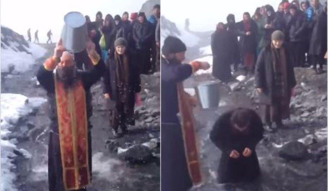 ვიდეო: ასე შეხვდნენ ნათლისღებას ყაზბეგში – კადრებმა ქრისტიანული მრევლი აღაფრთოვანა