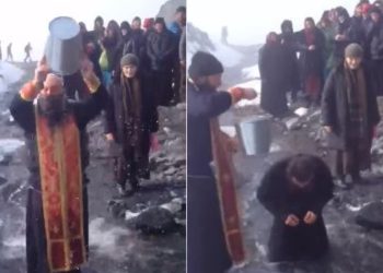 ვიდეო: ასე შეხვდნენ ნათლისღებას ყაზბეგში – კადრებმა ქრისტიანული მრევლი აღაფრთოვანა