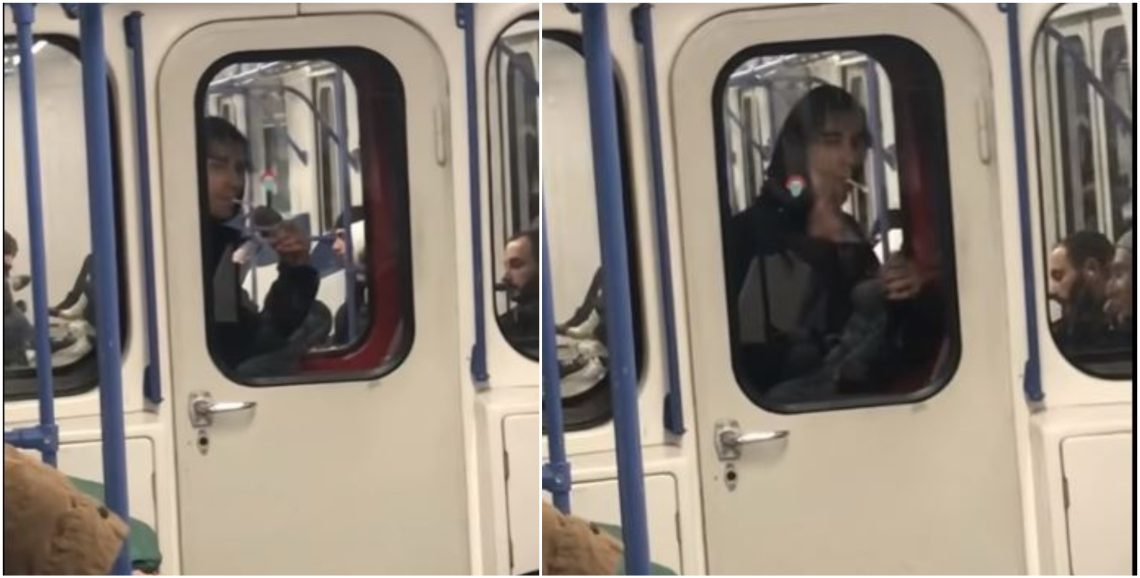 🎥ვიდეო: ვრცელდება ვიდეო, სადაც ჩანს, რომ მოქალაქე თბილისის მეტროს ვაგონებს შორს დგას და სიგარეტს ეწევა
