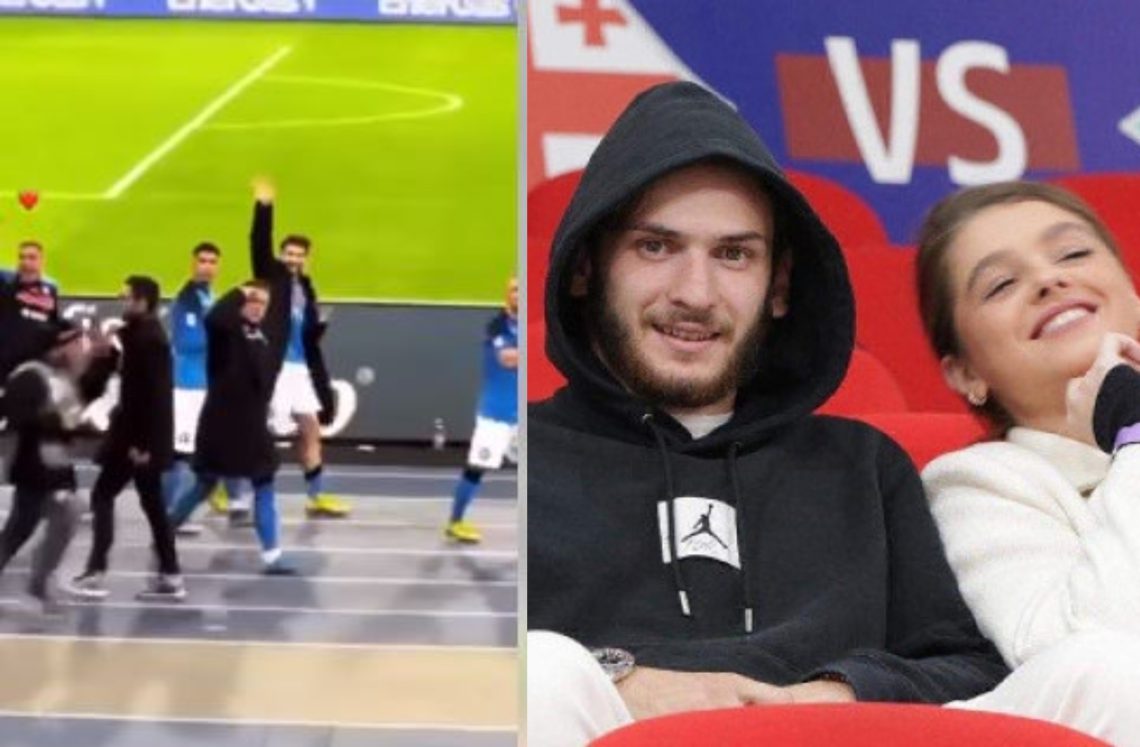 🎥 ვიდეო: ხვიჩა კვარაცხელიას რეაქცია ტრიბუნაზე თავისი რჩეულის, ნიცა თავაძის დანახვისას