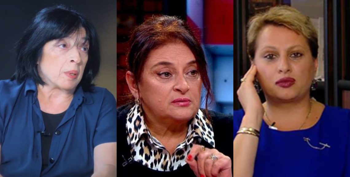 “გარეთ გავედი ვხედავ ქუჩის ერთ მხარეზე ქსათუნა ქსოფერია კივის, მეორე მხარეზე ლალი მოროშკინა დადის უკან დიდი წერტილით” – ირინა სარიშვილი