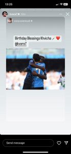 ნახეთ, როგორ მიულოცა ოსიმენმა ხვიჩას დაბადების დღე