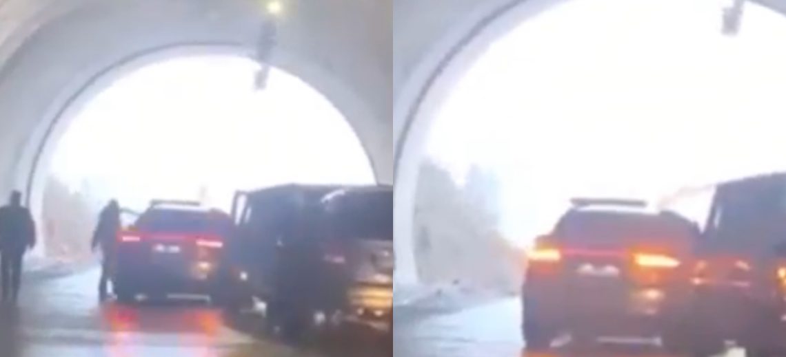 🎥ვიდეო:პირველი კადრები რიკოთიდან, როგორ ჩამოწვა მეწყერი გვირაბის დასაწყისში