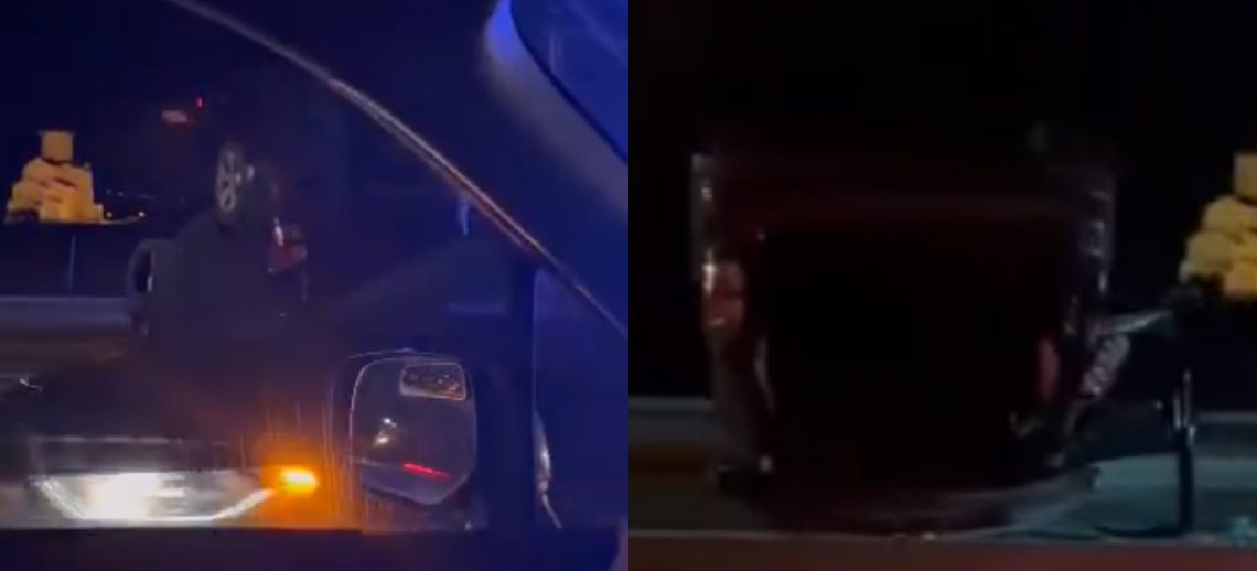 🎥”ნელა იარეთ.. მახათაზე საშინელი ავარია მოხდა, მანქანა ამოყირავდა”