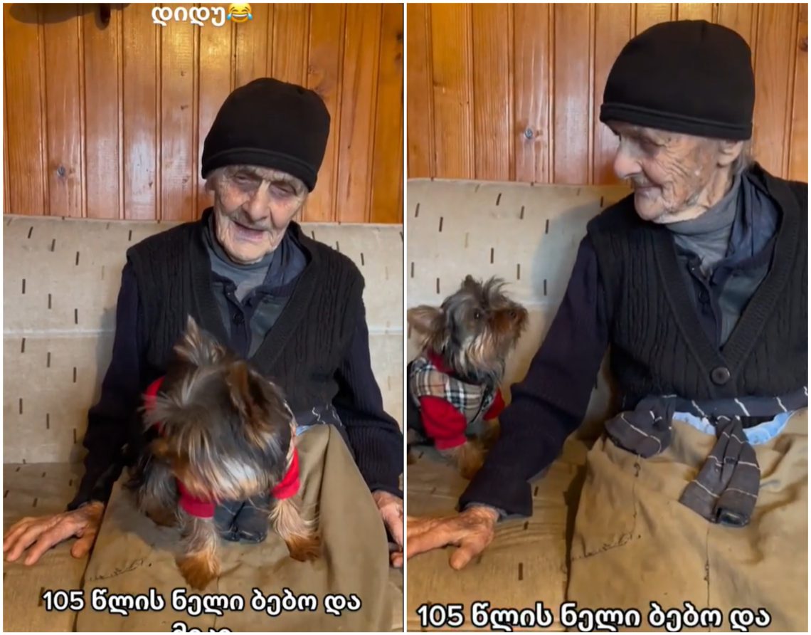 VIDEO: 105 წლის ნელი ბებოს და პატარა ნიკის ვიდეომ ინტერნეტი მოიცვა