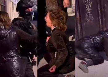 VIDEO: ქალის რეაქცია, როცა მისი ოჯახის წევრი დააკავეს – კადრები ფონიჭალიდან